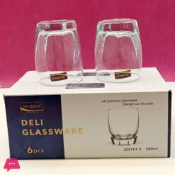 Delisoga Premium 6pcs Glass Set Capacity 280ml