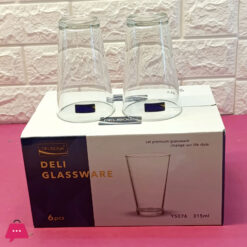Delisoga Y5076 Premium 6Pcs Glass Set Capacity 315Ml