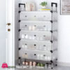 Dustproof Shoes Rack Shoes Shelf DIY Assemble Space-Saving Shoe Cabinet - 6 Layer