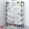 Dustproof Shoes Rack Shoes Shelf Diy Assemble Space-Saving Shoe Cabinet - 5 Layer