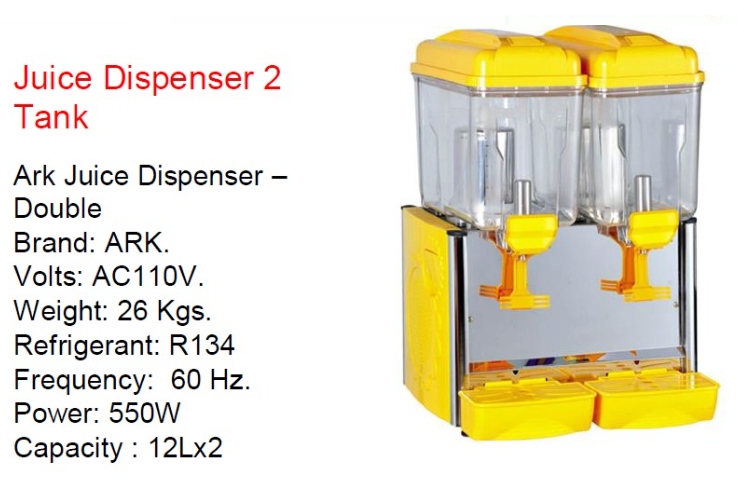 Electric Commercial Juice Dispenser