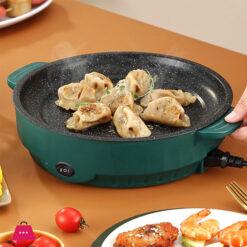 Electric Pan Electric Multicooker Electric Frying Pan 220V Household Barbecue Fried Steak Fish Omelette Frying Pan Non-Stick Cooking Machine