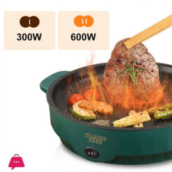 Electric Pan Electric Multicooker Electric Frying Pan 220V Household Barbecue Fried Steak Fish Omelette Frying Pan Non-Stick Cooking Machine