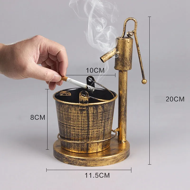 Creative Ashtray Retro Office Ornaments Smoking Gifts