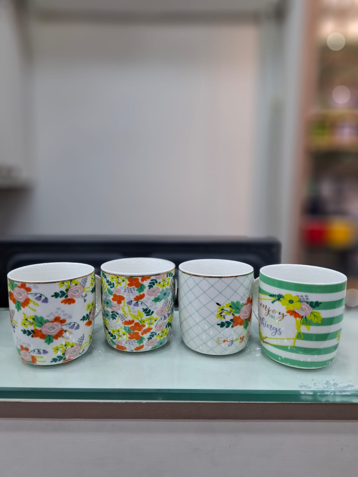 Flower Mug Set Of 6