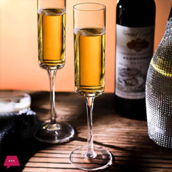 Flute Champagne Glasses Champagne Flute Glass For Home Bar,Wedding,Restaurant 150Ml - Set Of 6