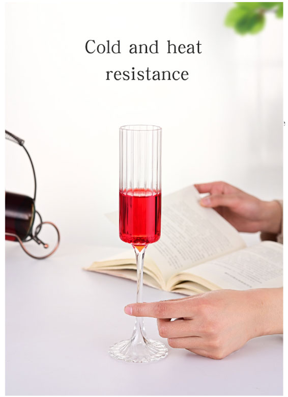 Flute Champagne Strip Glasses Champagne Flutes Tall Glasses Pack Of 6