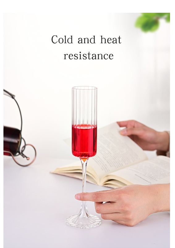 Flute Champagne Strip Glasses Champagne Flutes Tall Glasses Pack Of 6