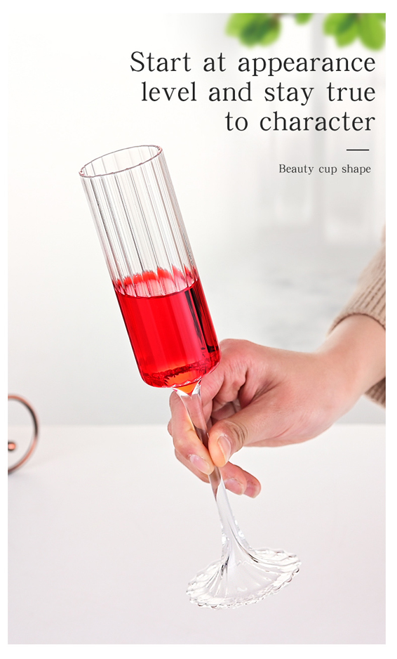 Flute Champagne Strip Glasses Champagne Flutes Tall Glasses Pack Of 6