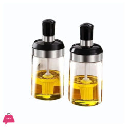 Glass jar with Oil Brush bottle Jar 250ml