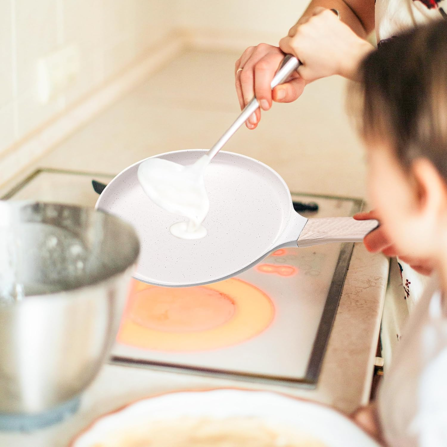 Granite Coat Induction Base Tawa Dosapan - 28Cm