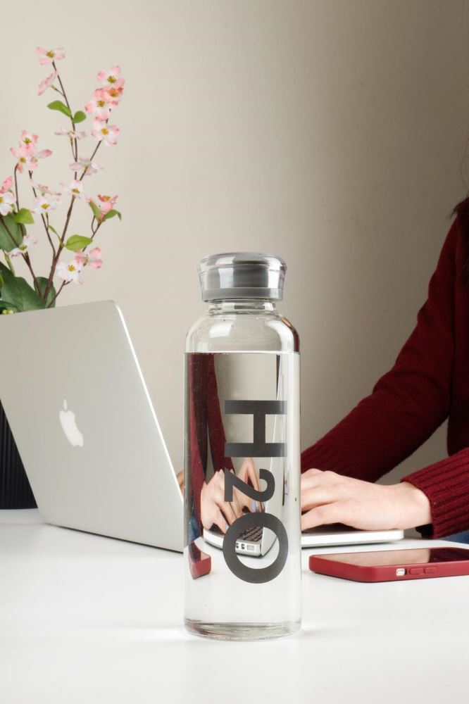 H2O Borosilicate Glass Bottle - 750 Ml
