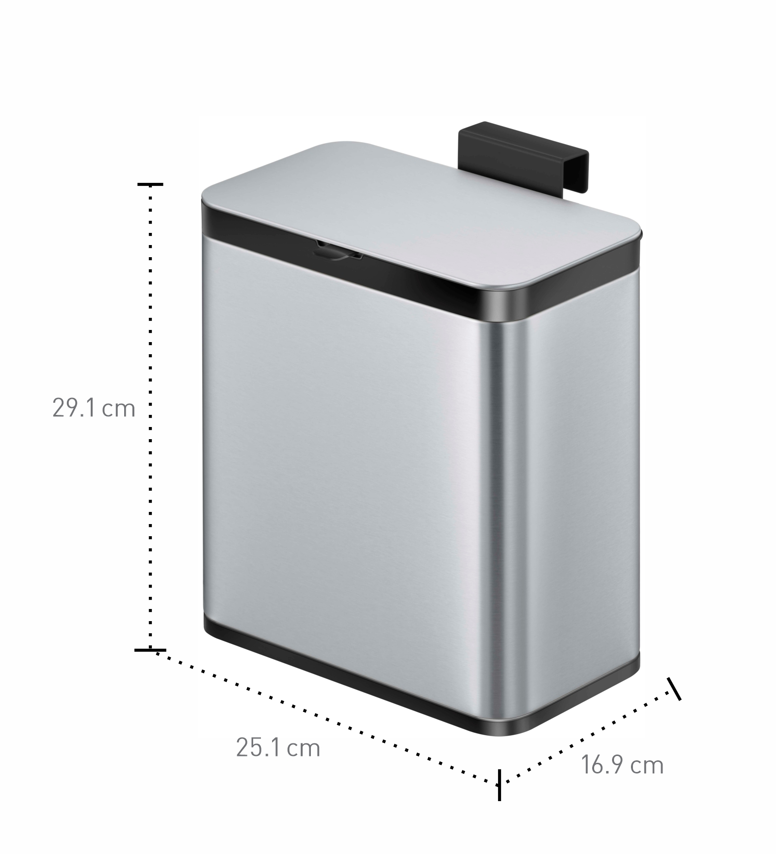 Homeatic Stainless Steel Kitchen Counter Bin 7 Liter