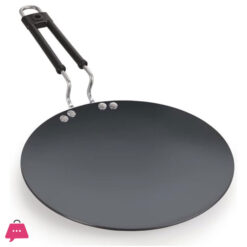 Indian Imported Hard Anodized Non Stick Tawa Roti Maker Paratha Pan - 12 Inches 4Mm