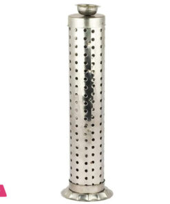 Indian Imported Stainless Steel Agarbatti Stand - Incense Stick Holder With Ash Catcher - 25Cm Height &Amp; 7Cm Width - Image 3