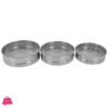 Indian Stainless Steel Aata Channi Ser Of 3 Size 7 X 8 X 9 Inch 2 Indian Stainless Steel Aata Channi Ser Of 3 Size 7 X 8 X 9 Inch