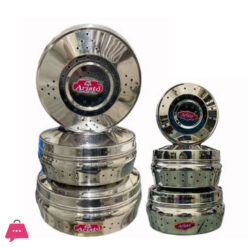 Indian Stainless Steel Hole Puri Dabba Belly - Air Ventilation Food Containers Set of 3