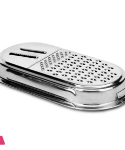 Indian Stainless Steel Multifunctional Kadukash - Cheese and Vegetable Grater and Slicer - 3 in 1 - 11 Inches Height