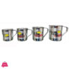 Indian Stainless Steel – 7x10 Handle Mug Set of 4