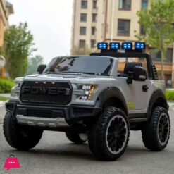 Kids Ride On Raptor Power Car Dala Electric Off-Road Car Remote-Controlled - 2-Seater Side Handle Drive