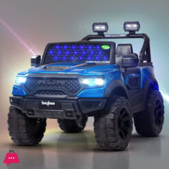 Kids Run 4X4 Kids Battery Operated Jeep For Kids With Rgb Light &Amp; Music
