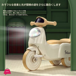 Kids Scooter 3 In 1 Kids Trike For Toddlers With Music &Amp; Lights Pp Baby Balance Bike With Motorcycle Design For Boys Girls