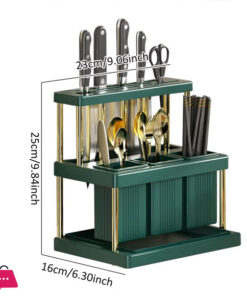 Kitchen Knife Holder Multi-Function Cutter And Cutlery Drainer Rack 31 Kitchen Knife Holder Multi-Function Cutter And Cutlery Drainer Rack - Image 3