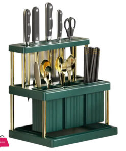Kitchen Knife Holder Multi-Function Cutter and Cutlery Drainer Rack