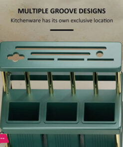 Kitchen Knife Holder Multi-Function Cutter And Cutlery Drainer Rack 33 Kitchen Knife Holder Multi-Function Cutter And Cutlery Drainer Rack - Image 5
