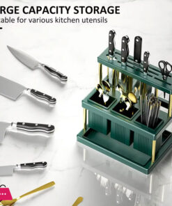Kitchen Knife Holder Multi-Function Cutter And Cutlery Drainer Rack 35 Kitchen Knife Holder Multi-Function Cutter And Cutlery Drainer Rack - Image 7