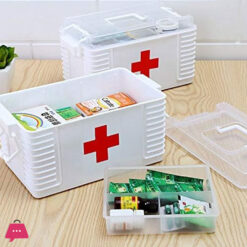 Medical Storage Box First Aid Kit Portable Mobile Medical Box Home Suitable For Families Travel Workplace
