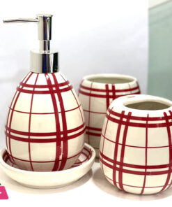 Modern Bath Set With Liquid Handwash Soap Dispenser And Toothbrush Holder Bathroom ( Set Of 4 ) 005-1 13 Modern Bath Set With Liquid Handwash Soap Dispenser And Toothbrush Holder Bathroom ( Set Of 4 ) 005-1 - Image 6