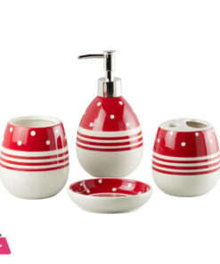 Modern Bath Set With Liquid Handwash Soap Dispenser And Toothbrush Holder Bathroom ( Set Of 4 ) 005-2 17 Modern Bath Set With Liquid Handwash Soap Dispenser And Toothbrush Holder Bathroom ( Set Of 4 ) 005-2 - Image 2