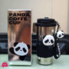 Panda Insulated 316 Stainless Steel Tumbler - Portable Stainless Steel Thermal Flask 520Ml-17.5Oz
