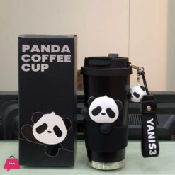 Panda Insulated 316 Stainless Steel Tumbler - Portable Stainless Steel Thermal Flask 520Ml-17.5Oz