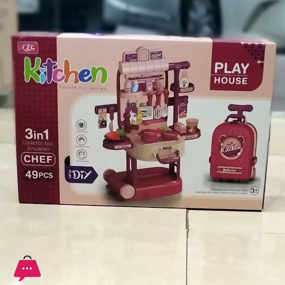 Play House Kitchen Set 49 Pieces 3 Play House Kitchen Set 49 Pieces