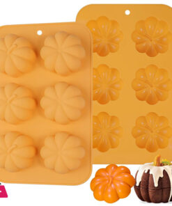 Pumpkin Cake Mold Silicone 3D Pumpkin Cupcake Pan for Baking Dessert Mousse Mold Tray