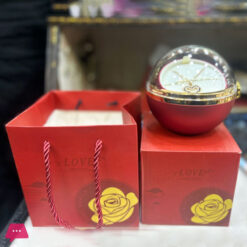 Rotating Rose Flower Jewelry Box Necklace Set Gift Box With For Friend