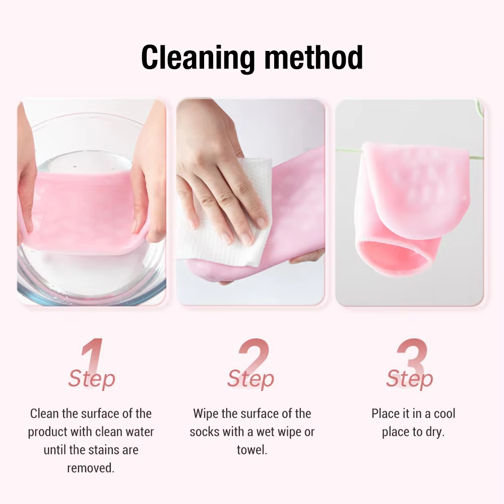 Silicone Gel Moisturizing Ultra-Soft Spa Socks For Repair Dry Cracked Feet And Ankles, Skincare, Spa Moisturizing Gel Socks, Spa Socks For Cracked Heels, Spa Gel Socks.