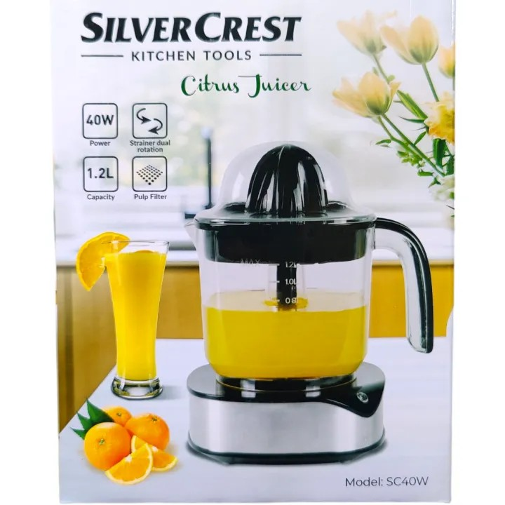 Silver Crest Orange Juicer Machine Electric Citrus Juicer Press Orange Squeezer
