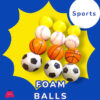 Soft Foam Reaction Sports Balls For Kids 7.5Mm