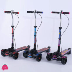 Spider-Man Large Foldable Kick Scooter With Brake Light Music - Max Load 100Kg