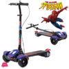Spider-Man Large Foldable Kick Scooter With Brake Light Music - Max Load 100Kg 2 Spider-Man Large Foldable Kick Scooter With Brake Light Music - Max Load 100Kg