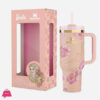 Stanley X Barbie Legends Flowstate Quencher 40Oz Tumbler 80S Peaches 'N Cream