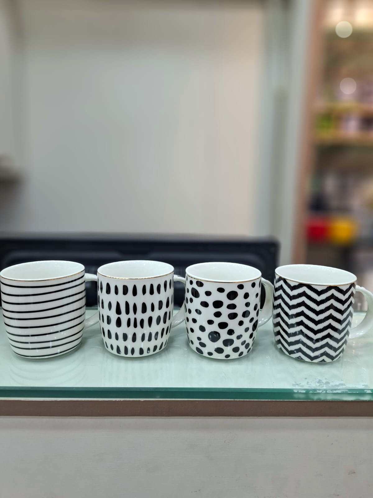 Stripes/Dots Mug Set Of 6