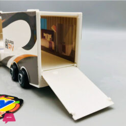 Super Power Touring House Diecast Model Metal Sliding Alloy Truck Caravan Vehicle Door Open Model Toy Truck