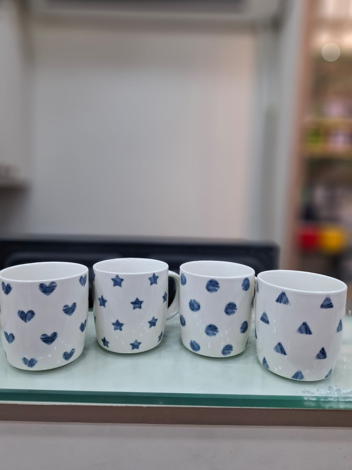 Thumb Printe Mug Set Of 6