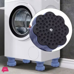 Universal Adjustable Height Washing Machine Foot Pads Anti Vibration Refrigerator Base Fixed Non-Slip Pad Support Stands Pack Of 4