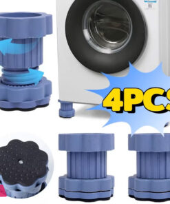 Universal Adjustable Height Washing Machine Foot Pads Anti Vibration Refrigerator Base Fixed Non-Slip Pad Support Stands Pack of 4