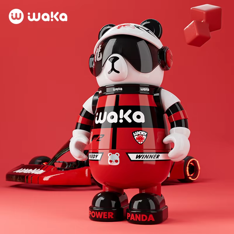 Wakawaka Panda Vacuum Insulated Stainless Steel Water Bottle